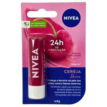 Imagem de Protetor Labial Cereja Shine Com Cor Nivea 4,8g