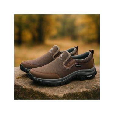 Imagem de Tênis Casual Masculino Antiderrapante Slip-On Sapatilha Outdoor Leve e