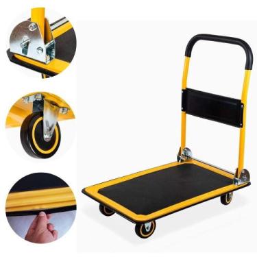 Imagem de Carrinho de Carga 150kg Base de Ferro Reforçado Multiuso - Yeet