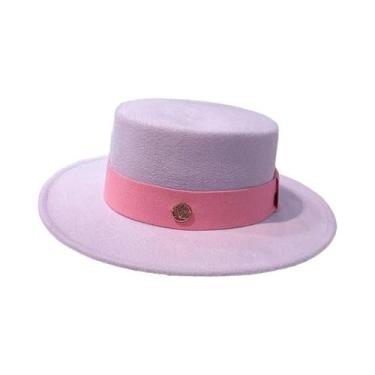Imagem de Chapéus Fedora Elegantes Para Mulheres, Chapéus Panama Com Laço, Chapé