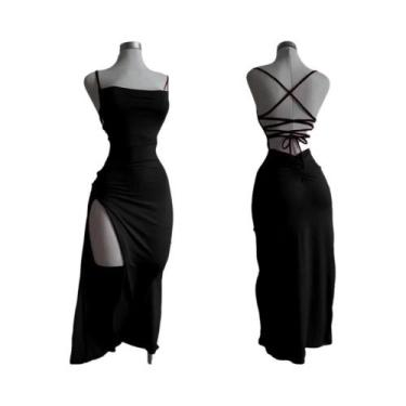 Imagem de Vestido Halter De Verão Estilo Spice Girl Com Cintura Marcada E Toque 