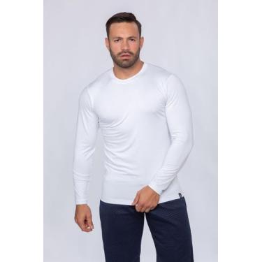 Imagem de Camisa Térmica Proteção 2ª Pele Camiseta Malha Fria Academia - J SILVE