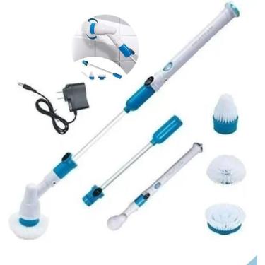 Imagem de Esfregão Eletrico Para Piso Escova Eletrica De Limpeza Lavar Banheiro 