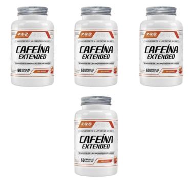 Imagem de Kit 4 Cafeína Extended 4x60 cápsulas FNB Sport Nutrition-Unissex