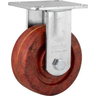 Imagem de Rodízio Fixo Industrial 5", de Celeron, Marrom, Vonder