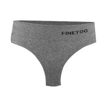 Imagem de Calcinhas Sem Costura Para Mulheres, Tanga Macia De Cintura Média, Tam