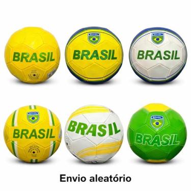 Imagem de Kit 6 Bolas Copa De Futebol Brasil Campo Futsal Escola - Dexin
