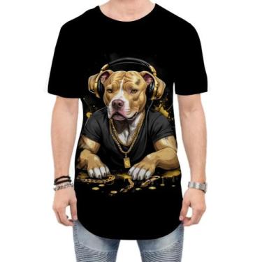 Imagem de Camiseta Longline Pitbull com Headphones 10, GG