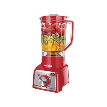 Imagem de Liquidificador Mondial L-1000 RI  - Vermelho e Inox Com Filtro 12 Velo