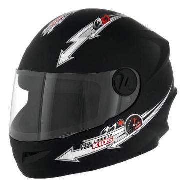 Imagem de Capacete Infantil Fechado Liberty Four Preto 54 Pro Tork