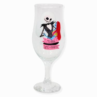 Imagem de Taça Floripa Jack e Sally Namorados - o Estranho Mundo de Jack para Bebidas em Vidro co...