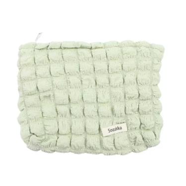 Imagem de Necessaire Uniso Brasil Bubble 25 X 19cm em Material Resistente 25 X 19cm Verde para Uso Diário