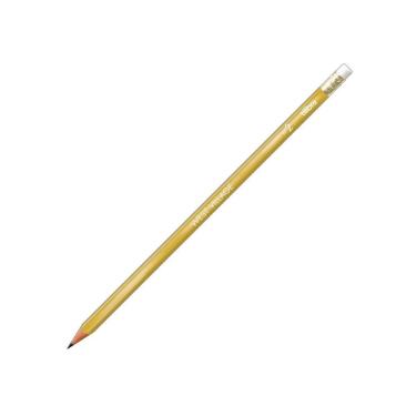 Imagem de Lápis Preto Tilibra West Village Dourado Sextavado com Borracha N.2 Mina 2MM 192MM Unidade