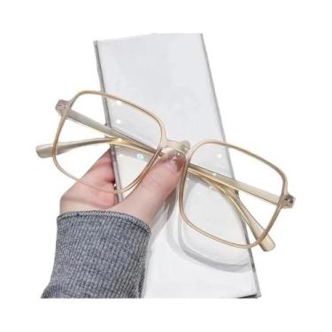 Imagem de Óculos De Sol Vintage Unissex Oversized Com Lentes Anti Luz Azul E Arm