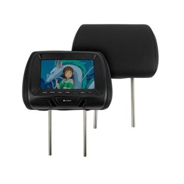 Imagem de Par Encosto / Descanso De Cabeça E-Tech - Universal - Couro Tela LCD 7