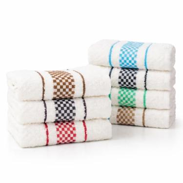 Imagem de Kit 10 Pano de Prato Atoalhado Para Cozinha Felpudo Malta 45x70cm 370g/m² 100% Algodão...