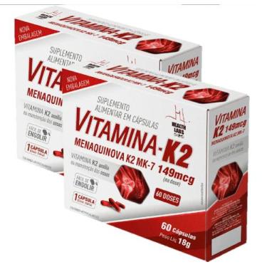 Imagem de Vitamina K2 MK-7 em Cápsulas de 149Mcg cada (60 Doses) - HEALTH, 2