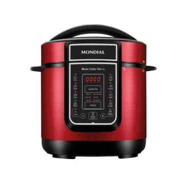 Imagem de Panela de Pressão Elétrica Digital Mondial  - Master Cooker Red PE-41 