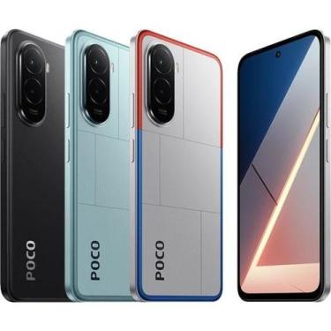 Imagem de Smartphone Poco M7 Global  8/256GB, Câmera 50MP 64MP, Tela 90Hz, Preto
