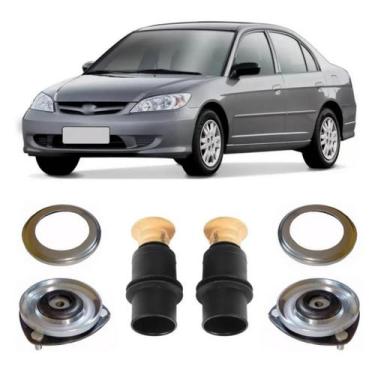 Imagem de Kit Coxim Batente Amortecedor Dianteiro Civic 2002 Até 2005 - SKIP