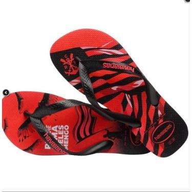 Imagem de Chinelo Havaianas Licenciado TOP Flamengo 45 46 Preto