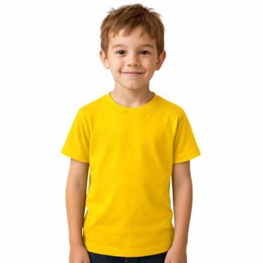 Imagem de Camiseta Infantil Menina E Menino Básica 100% Algodão Premium Confortá