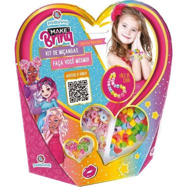 Imagem de Kit de Miçangas Make Brinq para Criar Joias e Acessórios Personalizados Polibrinq