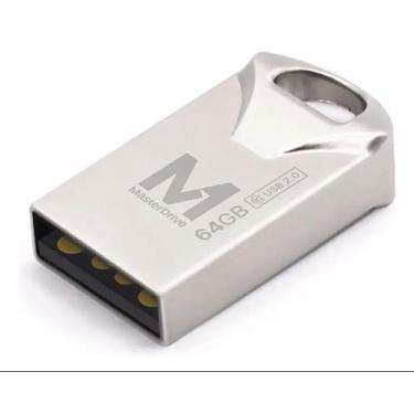 Imagem de Pendrive Chaveiro 64GB original Metal TESTADO e adaptador USB C 3.0 - 