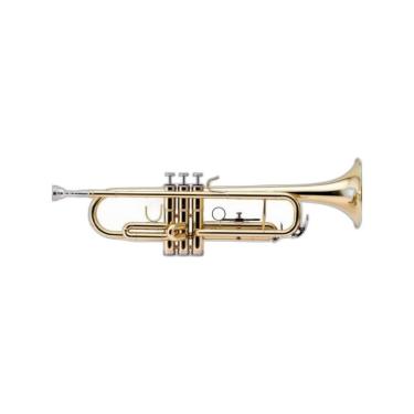 Imagem de Trompete Harmonics HTR-300L com Acabamento Laqueado e Válvulas em Cuproníquel Dourado 124MM