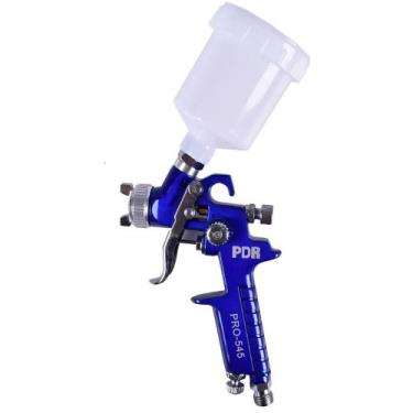 Imagem de Pistola Pintura Gravidade HVLP Bico 1.0mm Caneca 125ml Funilaria Veicu