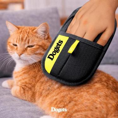 Imagem de Luva Mágica Tira Pelos Pet Reutilizável Removedor de Pelos Gato Cachor