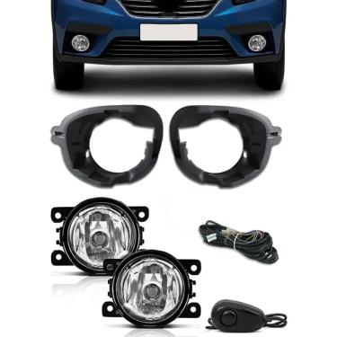 Imagem de Kit Farol de Milha Neblina Renault Sandero 2019 2020 2021 - Interruptor de Alternativo