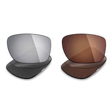 Imagem de Mryok 2 pares de lentes polarizadas de substituição para óculos de sol Oakley Turbine – opções