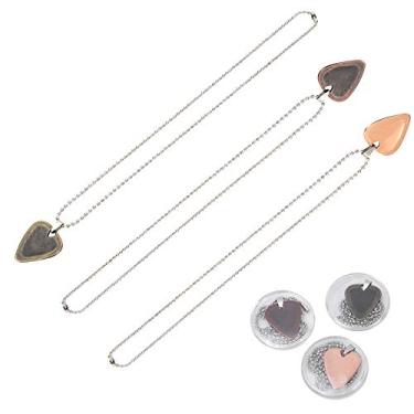 Imagem de Colar de palheta de guitarra, acessórios de instrumento musical personalizados, colar com pingente de palheta de guitarra, masculino para amantes de guitarra e mulheres