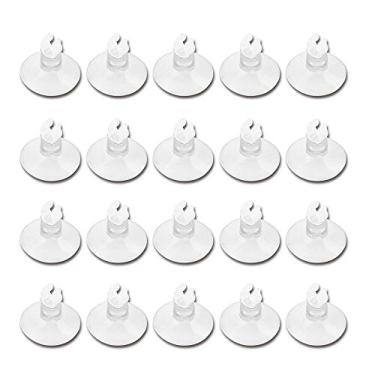 Imagem de BornFeel — Conector de tubo de ar para aquário com pedras de bolha — Válvulas de ventilação para tanque de peixe de 1,9 cm (20 unidades de ventosas para ventosas)