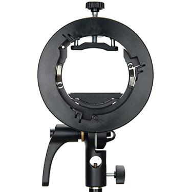 Imagem de Godox Suporte S2 Speedlite para Godox AD200Pro, AD200, AD400Pro, para V1 Round Head Speedlite, V860II / TT685 / TT350 Series, suporte tipo S versão atualizada Bowens Mount Holder