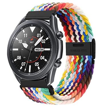Imagem de XMUXI 22mm Pulseiras compatíveis com Galaxy Watch 3 45mm/Relógio 46mm,Gear S3 Frontier/Clássico, Huawei Watch GT 3 46mm, Amazfit GTR Braided Sport Braided Watch Band (sem relógio) (#5)