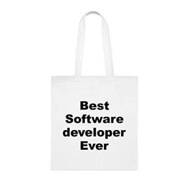 Imagem de Bolsa Tote para desenvolvedor de software, Melhor sacola para desenvolvedor de software, presente para desenvolvedor de software, bolsa de ombro para desenvolvedor de software, bolsas
