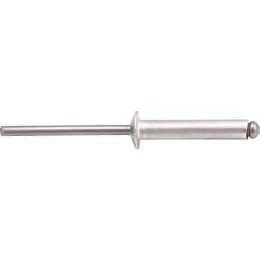 Imagem de Rebite Repuxo De Alumínio 4,8x8,0mm Mandril Aço Com 100 Peça