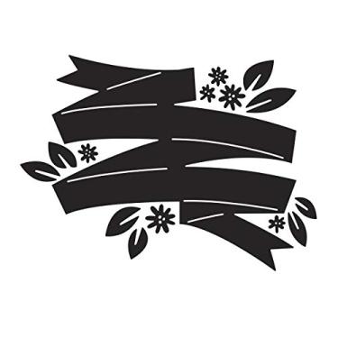 Imagem de Pasta de gravação em relevo Darice 30032536, faixa floral, 10,8 x 14,9 cm, transparente