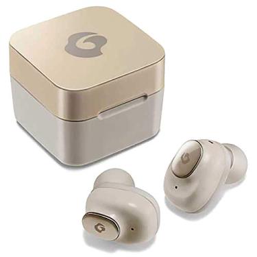 Imagem de GLIDiC Fones de ouvido sem fio Sound Air TW-5000s – Fones de ouvido intra-auriculares Bluetooth com microfone – Som estéreo Pro à prova de suor para esportes/treinos/academia com estojo de carregamento (dourado)