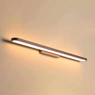 Imagem de SXSGSM Luminária de espelho de banheiro lâmpada de parede de LED,arandela de espelho moderno,iluminação de armário de espelho de banheiro,sombra acrílica para penteadeira quarto Modo de 3 cores 40cm