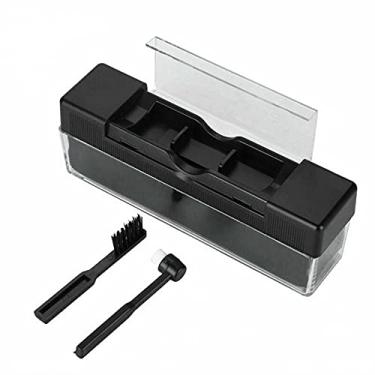 Imagem de 1 x kit de escova de disco de vinil, substituição antiestática de veludo caneta disco de vinil DVD VCD kit de escova de limpeza de manchas de sujeira ferramenta de remoção de impressões digitais