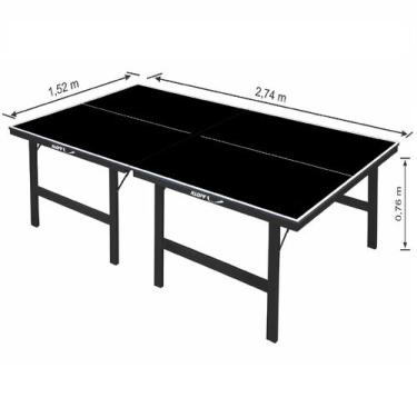 Imagem de Mesa De Ping Pong Black Table Mdp 15mm Klopf Cód. 1010