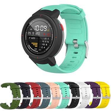 Imagem de Pulseira de Silicone compatível com Amazfit Verge A1811 - Marca LTIMPORTS (Teeal)