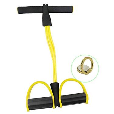 Imagem de Extensor Elástico para Exercícios Pedal Amarelo + Suporte Celular CBRN14668
