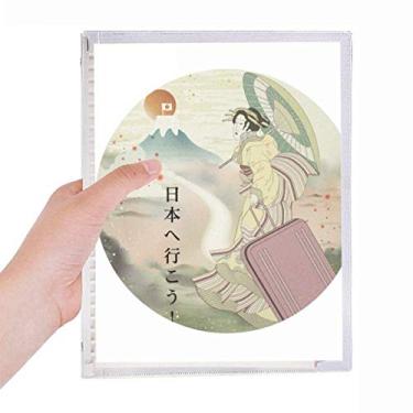 Imagem de Mount Japanese Ukiyo-e Japan Notebook Folhas Soltas Diário Recarregável Diário Papelaria