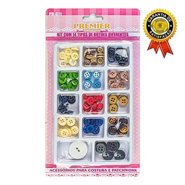 Imagem de Kit Com 15 Tipo De Botoes Diversos Costura