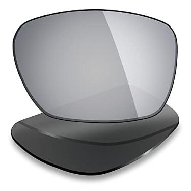 Imagem de Mryok Lentes de substituição para óculos Oakley Sliver Stealth – Opções, Polarizado - Titânio prateado, One Size