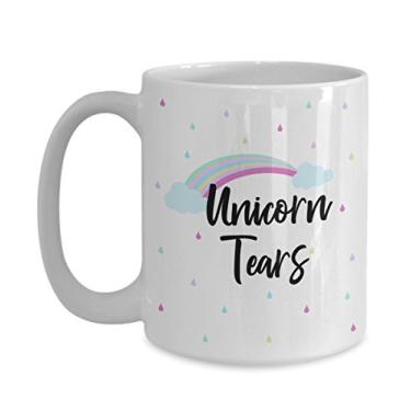 Imagem de Caneca de unicórnio Tears – Caneca de café de cacau quente divertido – ideia de de Natal